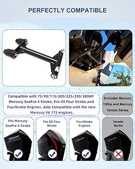 Uueego Mercury 4-Stroke Outboard Transom Saver, Motor Trailering Support, Patented, Fits 75/90/115/200/225/250/300Hp Engines, Also New V6 175Hp Engine : Amazon.ae: Sporting Goods