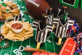 Here you just need to prepare one small table to put the food and beverage. 13 Best Super Bowl Party Ideas 2021 Fancy Football Decorations Food For Superbowl Sunday
