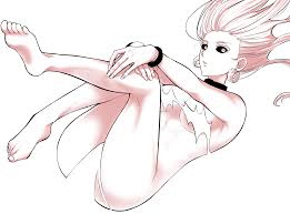 uro takako, jujutsu kaisen, highres, 1girl, barefoot, blonde hair,  earrings, forehead, jewelry, mannma17, nude, simple background, white  background - Image View - | Gelbooru - Free Anime and Hentai Gallery