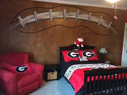 Football Wall Georgia Bulldogs Room Georgia Bulldog Room Georgia Bulldogs Decor Football Bedroom