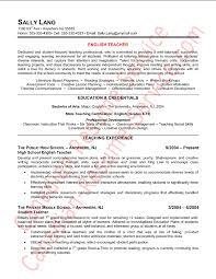 Use this resume format when making a career change or after a long absence from work. Epic English Teacher Resume Example Or Sample