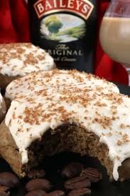 Irish christmas cookies are baked on a half baking tray. Coffee Cookies With Baileys Frosting Two Sisters