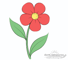 The more closely you study the tiniest details of your reference flower, the better your drawing will end up. How To Draw A Flower Step By Step Easylinedrawing