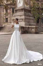Vestido De Novia Satinado Clasico Vestido De Novia Blanco Etsy Classy Wedding Dress Queen Wedding Dress Satin Bridal Gowns