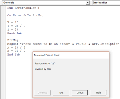 excel vba error handling all you need