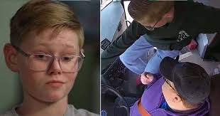 Dillon Reeves: 'Hero' boy, 13, who stopped school bus after driver passed  out says lack of phone kept him alert