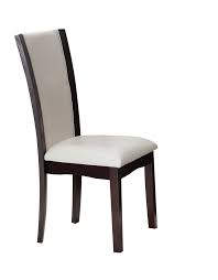 Amazon Com Acme 70502 Malik White Bycast Side Chair Espresso Finish Set Of 2 Dining Chairs White Dining Chairs Acme Furniture Dining Chairs