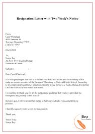 We've written a couple letter of resignation samples for you to work off of. 30 Free Resignation Letter Sample Example