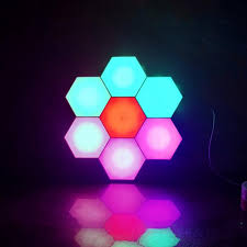 It can display all kinds of videos as well as charming visual effects. Hexagon Wall Lights Rgb App Control Music Sync Smart Led Light Panels For Bedroom Bar Cafe Party Decor 10 Pack Led Factory Direct