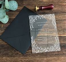 Jul 24, 2021 · the first and foremost thing to announce your wedding is through a beautiful wedding invitation card. 2020 White Print Clear Acrylic Wedding Invitation With Leaves Design Cards Invitations Aliexpress