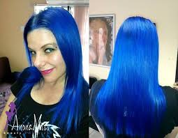 Michelle Stuns In Manic Panic Rockabilly Blue Blue Hair Hair Beauty Beautiful Hair
