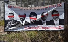 Es un instrumento de participación por el que los ciudadanos, a través del voto libre y secreto, determinarán si inicia o no una investigación contra expresidentes de la república, y en caso de hallar pruebas, mandarlos a juicio. Cx3k1u5sd1zz8m