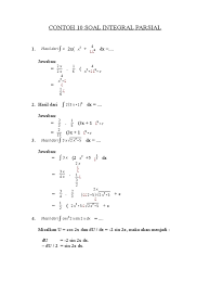 Kamu akan lebih mudah memahami integral trigonometri jika sebelumnya pernah belajar tentang turunan trigonometri. Contoh Integral Parsial Ruang Kelas Untuk Belajar