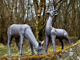 Large Rustic Wood Effect Resin Elephant Garden Ornaments Garden Lawn Statue Ebay Giraffes Statues Garden Ornaments Garden Statues