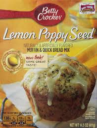 1 box (15 oz) betty crocker™ gluten free yellow cake mix; Buy Betty Crocker Lemon Poppy Seed Muffin Quick Bread Mix 14 5 Oz Pack Of 2 Online In Georgia B00kzzv5cm