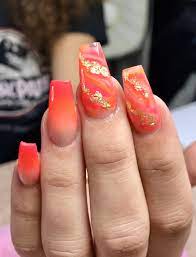 Cjp Bubblegum Mango Tango Peach Sorbet Acrylic System Peach Sorbet Nails Sorbet