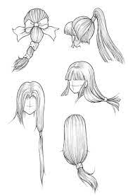 Anime Hair Sketch At Paintingvalleycom Explore Collection Of Anime Collection Explore Long Hair Drawing Manga Hair How To Draw Hair