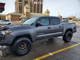 For those drivers looking for enhanced safety, all tacoma models have standard toyota safety sense active safety features that. This 2019 Toyota Tacoma 4wd Is Running Scs Ray 10 17x8 5 0 Wheels And Bfgoodrich All Terrain Ta Ko2 70x275 Tires With Stock In 2021 Toyota Tacoma Tacoma Tacoma Wheels