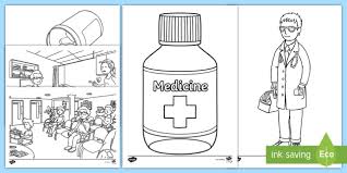 Hundreds of adult coloring books for grown ups. Free The Doctors Surgery Aistear Colouring Pages