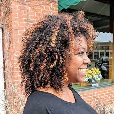 Blonde Pintura Highlights On Black Hair By Posh Salon Black Hair With Highlights Dyed Natural Hair Natural Hair Highlights