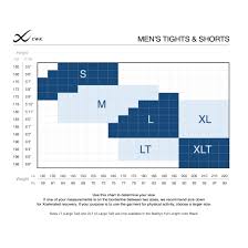 cw x mens tights shorts size chart cw x