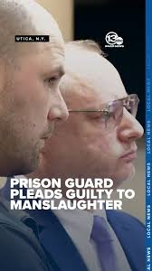 A correctional officer has pleaded guilty to manslaughter in connection  with the death of inmate Robert Brooks, whose brutal beating at the Marcy  Correctional Facility was recorded by officers' body cameras. CLICK