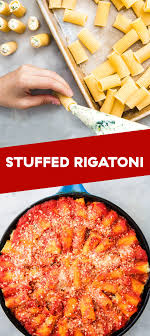 This Baked Rigatoni Is Stuffed With The Most Incredible Filling Recipe Rigatoni Easy Pasta Dinner Food
