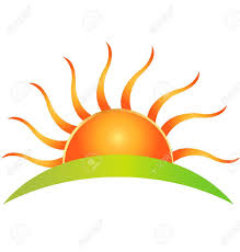 Image result for rising sun against white background