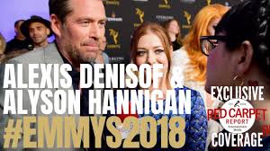  Alexis Denisof Alyson Hannigan Interviewed At Performer Peer Group Emmy Awards Celebration Emmys Youtube