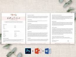 Some of the technologies we use are necessary for critical functions like security and site integrity, account authentication, security and privacy preferences, internal site usage and maintenance data, and to make the site work correctly for browsing and transactions. Wedding Photography Contract Template Wedding Agreement By Designscozy Thehungryjpeg Com