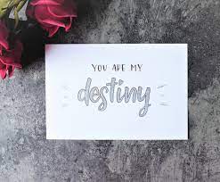Spending acct+ qualifying direct deposit required for secured credit builder visa® card. You Are My Destiny Valentines Handwritten Card Shop Nvshao Cards Postcards Pinkoi