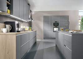 This country kitchen celebrates mixed materials with touches of wood, marble and brass. Grey Kitchens 5 Beautiful Examples Kitchen Furniture Storage Handleless Kitchen Kitchen Cabinet Design