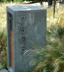 My Mailbox Is On My House But Oh If There Were A Use For This Modern Mailbox Modern Mailbox Post Contemporary House Numbers