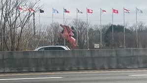 The nathan bedford forrest statue is a 25 feet (7.6 m) tall statue of confederate general nathan bedford forrest on a horse in nashville, tennessee, located near interstate 65 at 701d hogan road. Nathan Bedford Forrest Statue Along I 65 In Nashville Vandalized Wztv