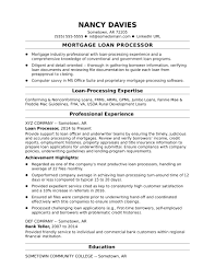 Our certified professional resume writers can assist you in creating a professional document for the job or. Mortgage Loan Processor Resume Sample Monster Com