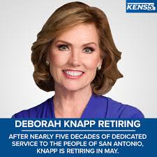 It's been an honor to serve the wonderful people of San Antonio in this  city I love for nearly 50 years,” Knapp said. ♥️ READ MORE:  https://www.kens5.com/article/entertainment/television/deborah-knapp-retirement-kens5-san-antonio-broadcast-legend/273  ...