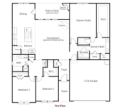 2 br 2 ba house plans 2 bedroom house plans 1000 square feet home plans. Brentwood Ranch 1800 Sf 3bd 2ba Master Down Ranch Split Bedroom Plan Separate Breakfast Dining Room Off Kitchen How To Plan Floor Plans House Floor Plans
