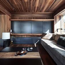 Cedar Wood Panellings In An Interior Architecture Project In Saint Moritz By Studio Liaigre Liaigre Interior Architecture Interior Architecture Project