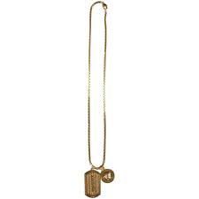 All 155,700 regular price sale price. Versace Versace Gold Dog Tag Necklace Men From Brother2brother Uk