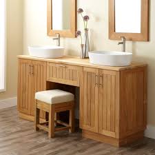 72 Montara Teak Vessel Sink Vanity With Makeup Area Bathroom Vanities Bathroom Teak Bathroom Vanity Teak Bathroom Bathroom Vanity