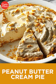 Peanut Butter Cream Pie Recipe Desserts Peanut Butter Cream Pie Cream Pie