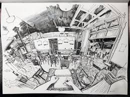 Perspective Drawings Reveal Artists Position Within