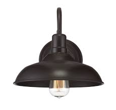 Trade Winds Lighting Tw50008orb Industrial Retro Vintage Gooseneck Barn 1 Light Transitional Outdoorwall Sconce 100 Watts With Metal Shade In Oil Rubbed Bronze Walmart Com Walmart Com