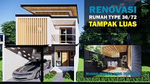 Rumah 2 lantai desain modern rumah type 100/97 rumah via www.youtube.com. Rumah Minimalis 6 X 10 2 Lantai