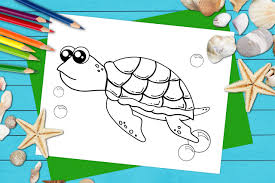 Each printable highlights a word that starts. Free Printable Turtle Coloring Page Simple Mom Project