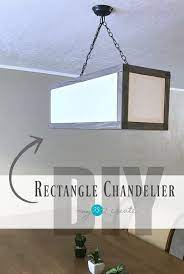Our ceiling light collection has something for every kind of room. Build Your Own Rectangle Chandelier With Linen Inset Shades To Get That High End Look For Less Free Plan Rectangle Chandelier Bedroom Lighting Diy Diy Shades