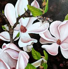Magnolias are thought to be one of the first flowering plants to evolve on earth. This Item Is Unavailable Etsy Flower Prints Art Poppy Painting Whimsical Art