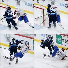 Winnipeg jets star mark scheifele took out jake evans of the montreal canadiens. Xzt Ukrtihwknm