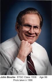 STGC 170th………… Searching For The Oldest Living Old Boy Mr. John M. Bourke,  STGC Class 1938 Age 99 years In our search for the oldest living old boy,  we go to Toronto,