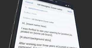 Email is the de facto standard of sending job applications. 7 Things Every Ux Designer Cover Letter Needs